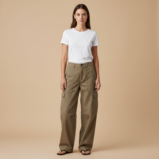 Kaira – Luźne Spodnie Cargo