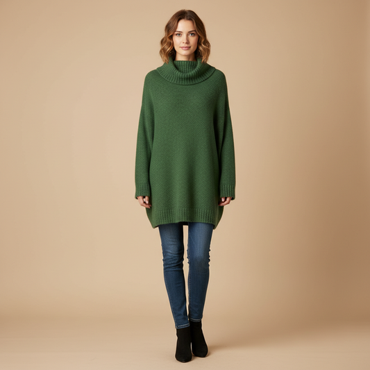 Isolde – Oversize’owy Sweter z Golfem